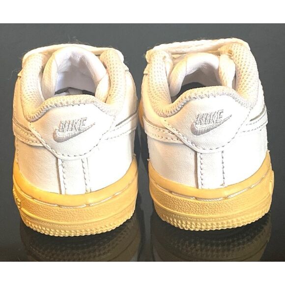 Nike Air Force 1 AF1 Low White Kids Toddler Pre-School 314194-117 Size 4C - Picture 5 of 9